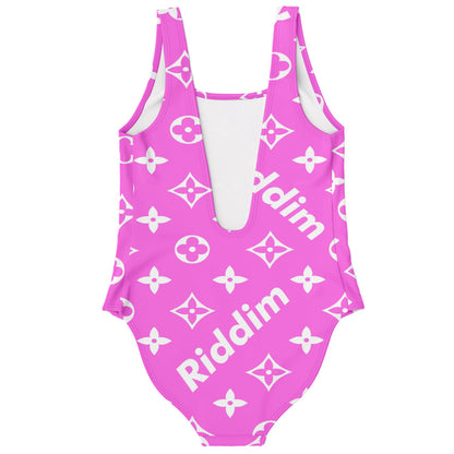 Bright Pink Luxury Monogram Rave Swimsuit