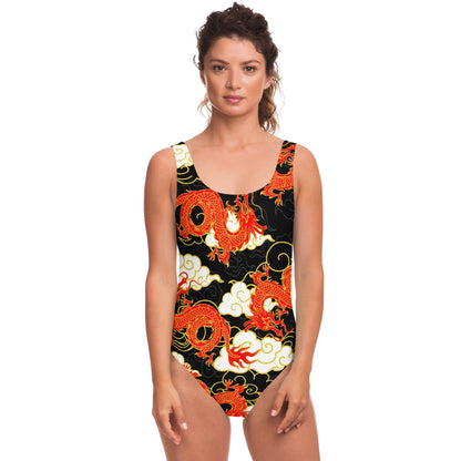 Black Chinese Rave Swimsuit