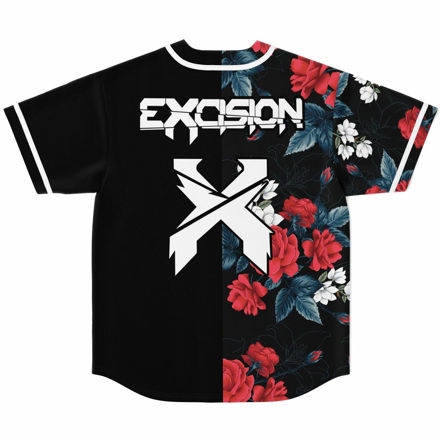 Excision Black Split Rave Baseball Jersey