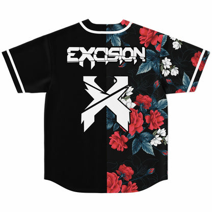 Excision Black Split Rave Baseball Jersey