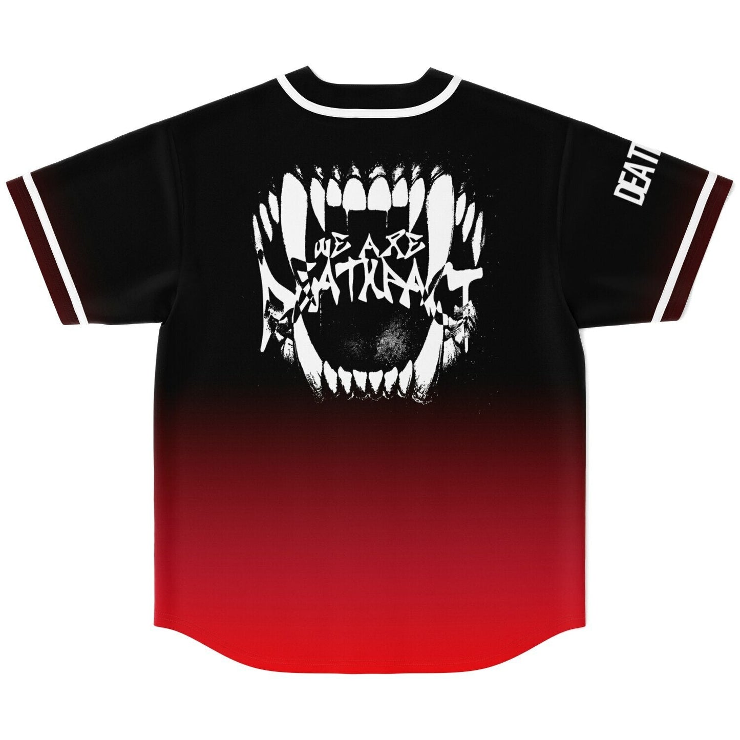 Deathpact Black Red Screaming Rave Baseball Jersey