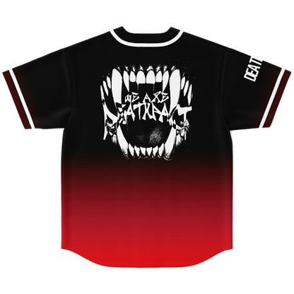 Deathpact Black Red Screaming Rave Baseball Jersey