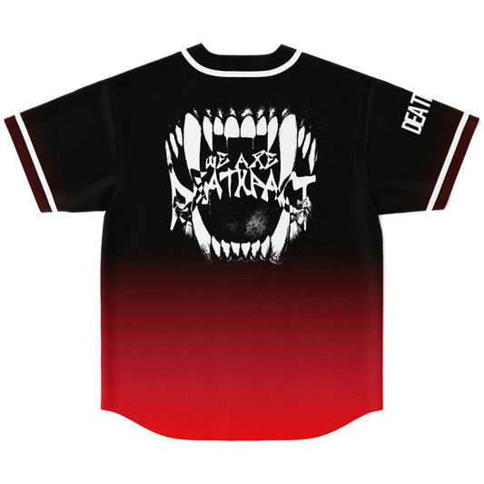 Deathpact Black Red Screaming Rave Baseball Jersey