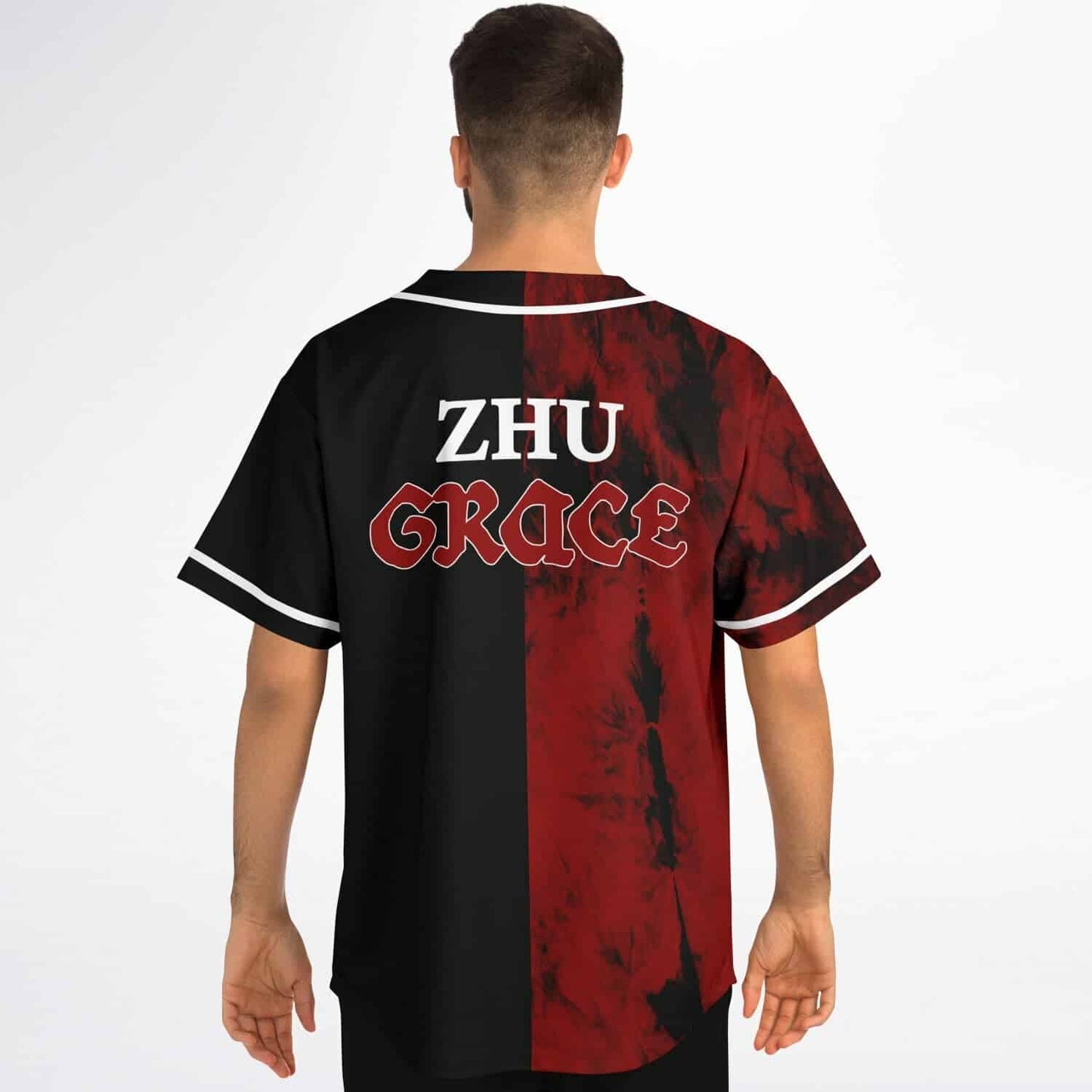 ZHU Black Deep Split Rave Baseball Jersey