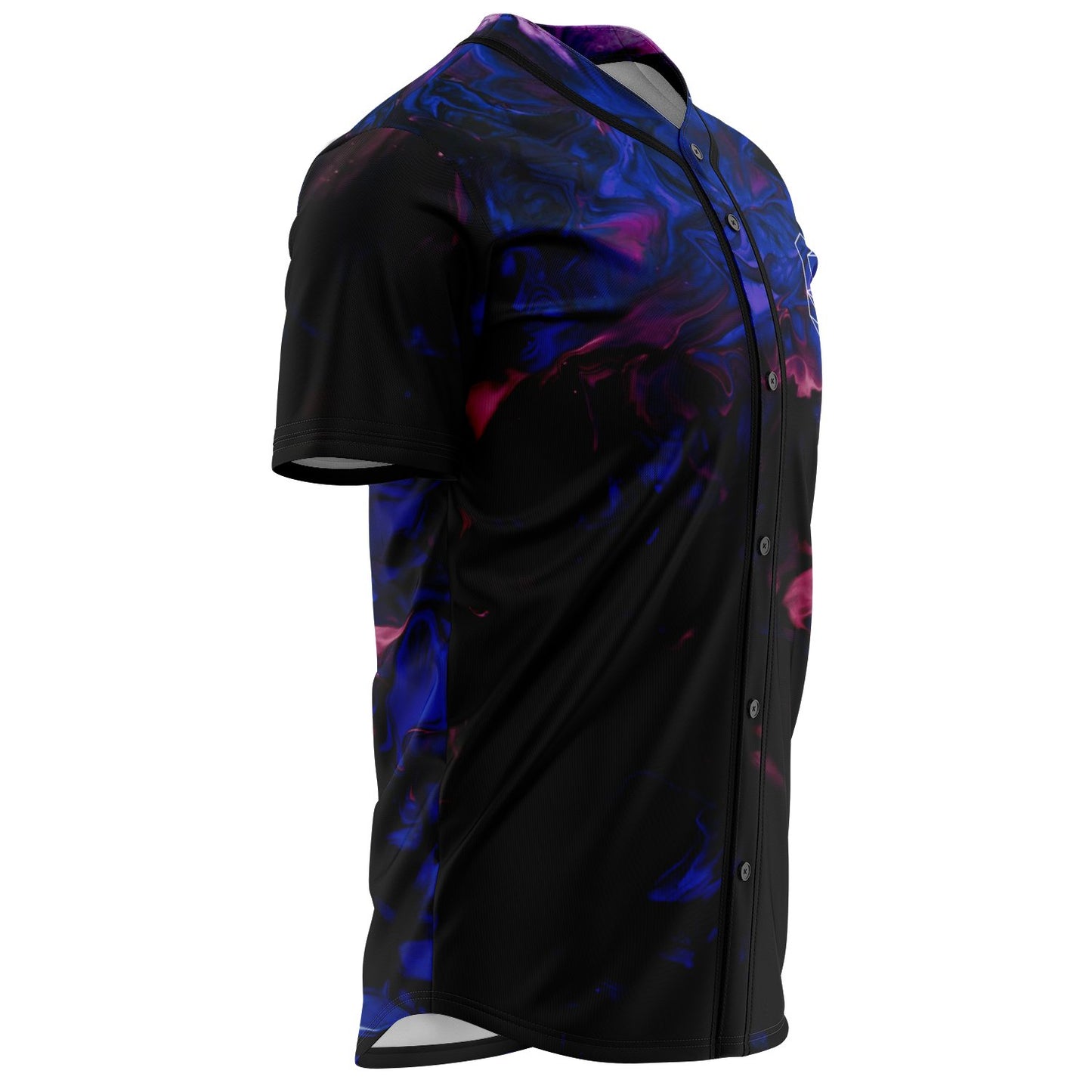 BTSM Black Geometric Line Rave Baseball Jersey