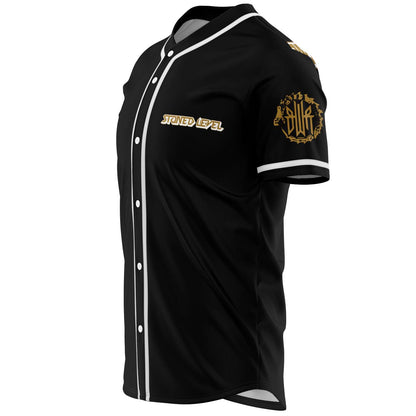 Black Meditating Alien Rave Baseball Jersey