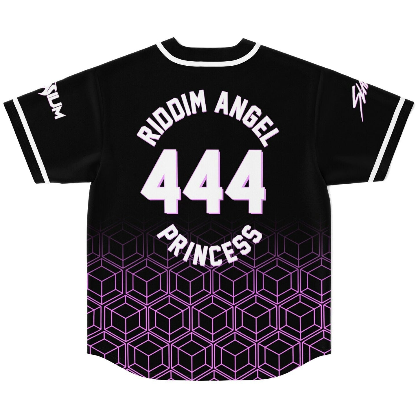 Black Cartoon Melting Rave Baseball Jersey