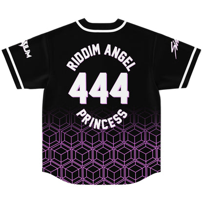 Black Cartoon Melting Rave Baseball Jersey