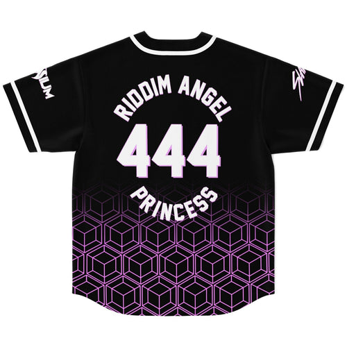 Black Cartoon Melting Rave Baseball Jersey