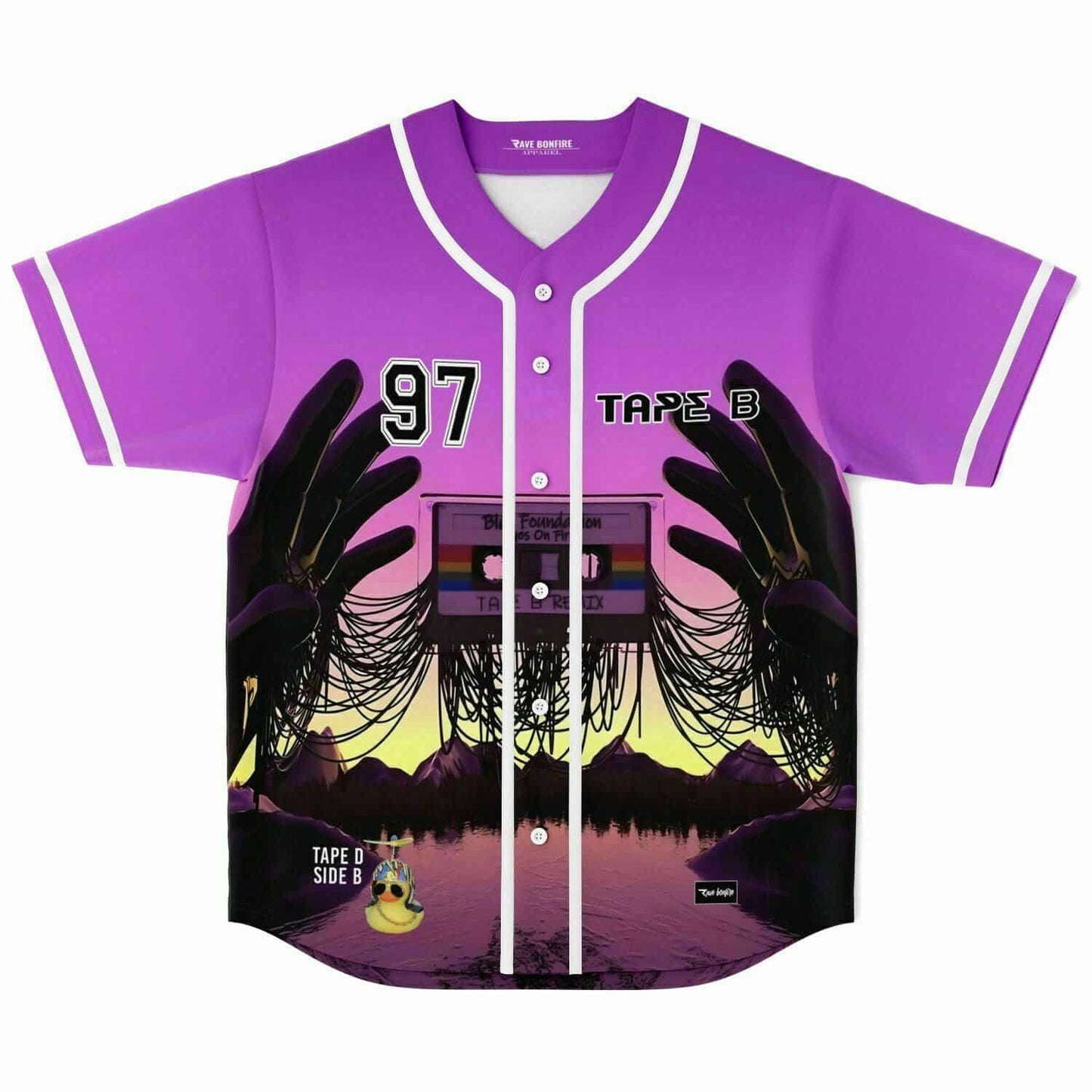 Tape B Purple Rave Baseball Jersey
