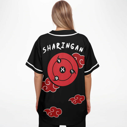 Black Naruto Akatsuki Rave Baseball Jersey