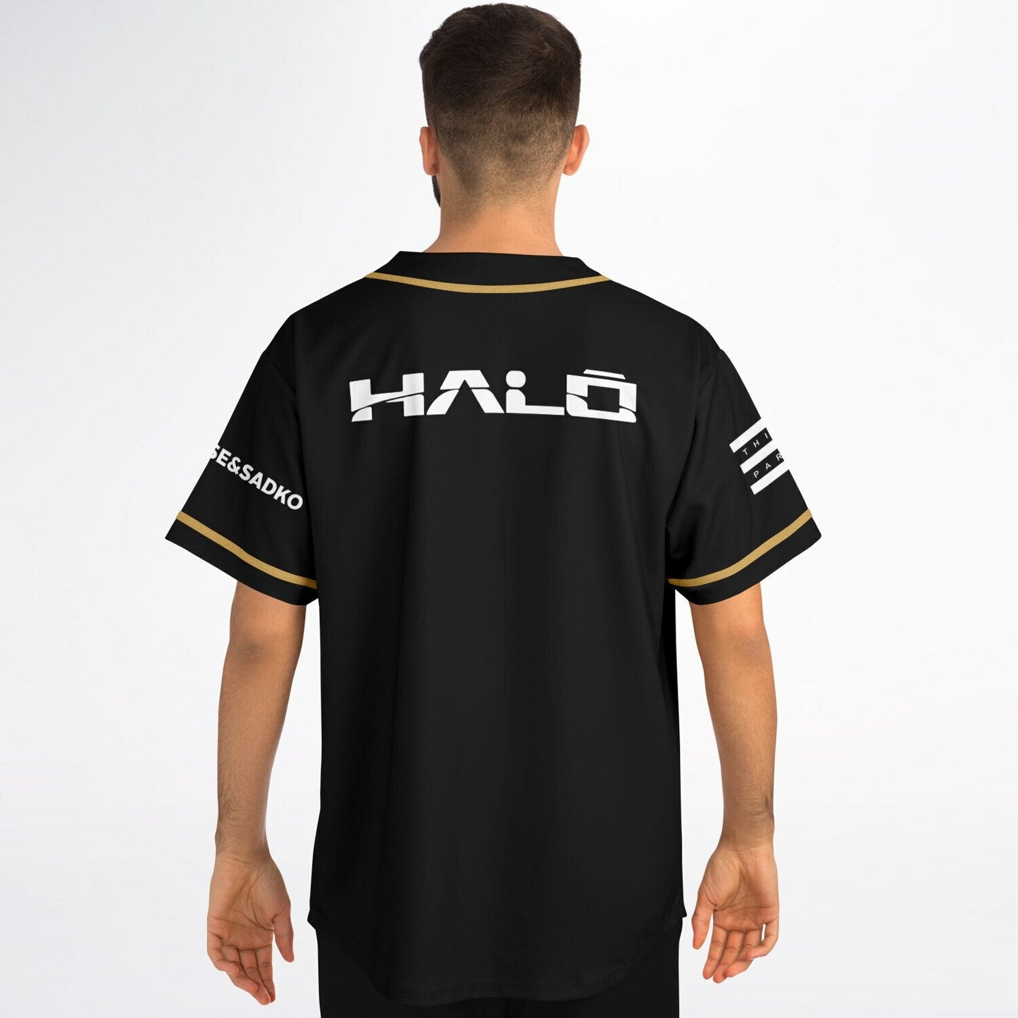 DubVision Black Plain Panels Rave Baseball Jersey