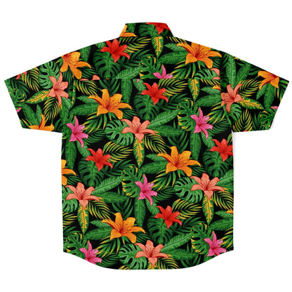 Tropical flowers Buttons up