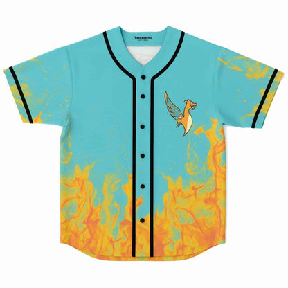 ILLENIUM Turquoise Orange Fire Rave Baseball Jersey