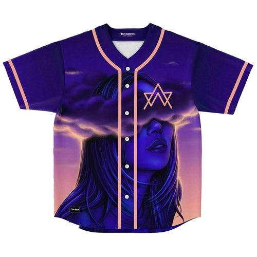 Alan Walker Deep Purple Portrait Woman Rave Baseball Jersey