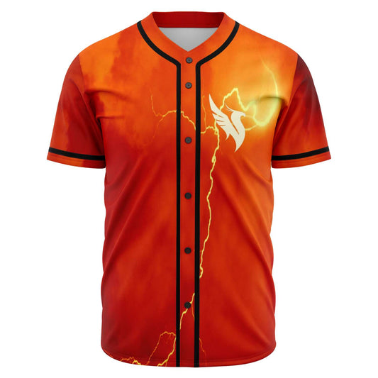 Illenium Fiery Orange Stormy Sky Rave Baseball Jersey