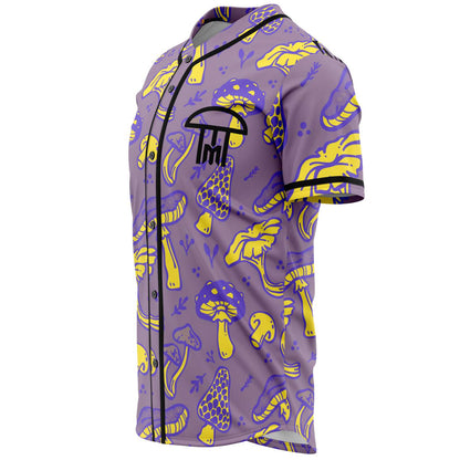 Infected Mushroom Lavender Psychedelic Mushrooms Rave Baseball Jersey