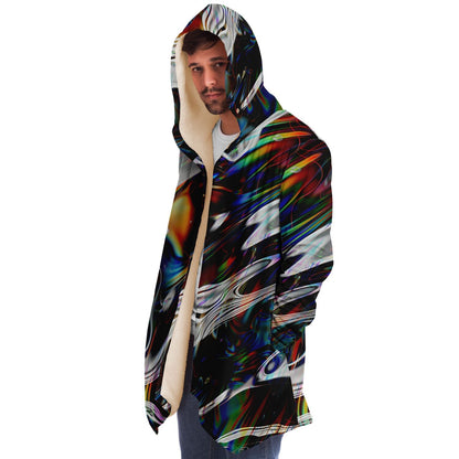 Iridescent Rainbow Chromatic Glitch Rave Cloak