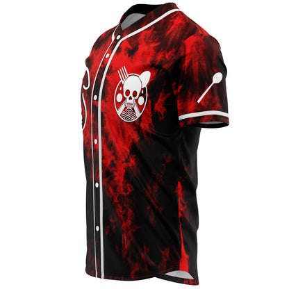 Spag Heddy Red Black Smoky Tie Rave Baseball Jersey