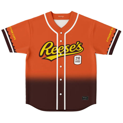 Orange Brown Reese’S Candy Rave Baseball Jersey