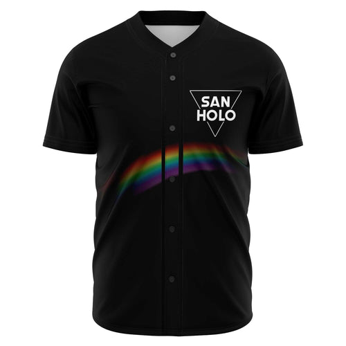 San Holo Black Rainbow Light Rave Baseball Jersey