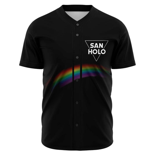 San Holo Black Rainbow Light Rave Baseball Jersey