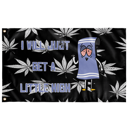 Black Cartoon Anthropomorphic Rave Flag