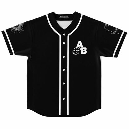 Above & Beyond Black A&B Monogram Rave Baseball Jersey