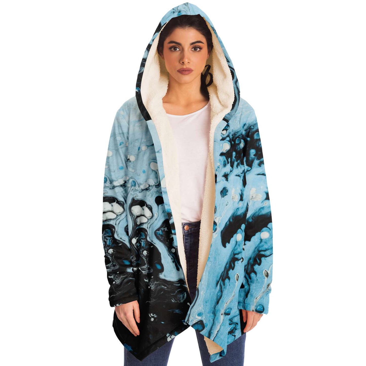 Water vapor hooded cloak