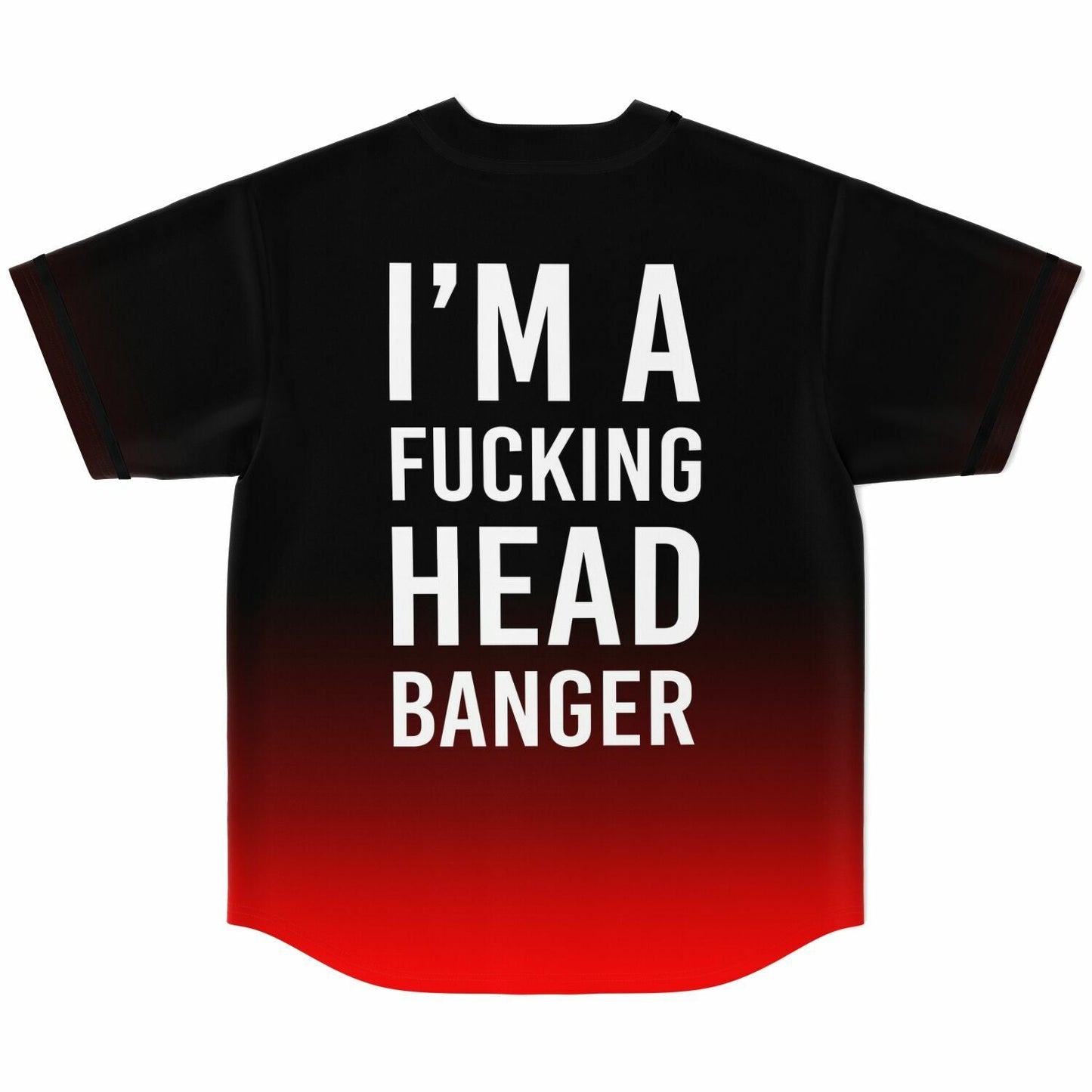 Black Red White Rock Rave Baseball Jersey