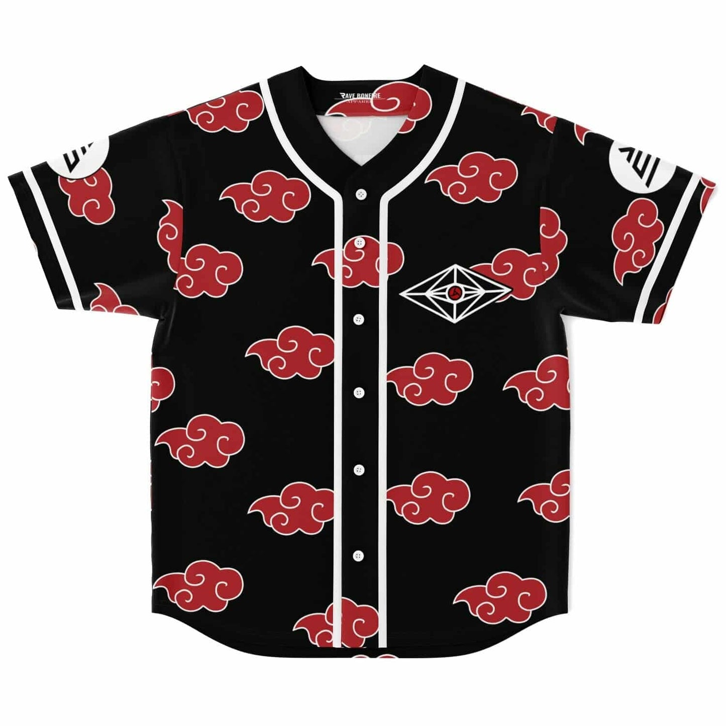 Excision Black Akatsuki Red Rave Baseball Jersey