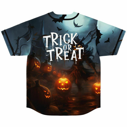 Dark Teal Spooky Halloween Rave Baseball Jersey