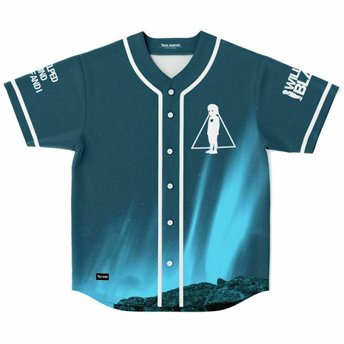 Seven Lions Dark Teal Night Sky Rave Baseball Jersey