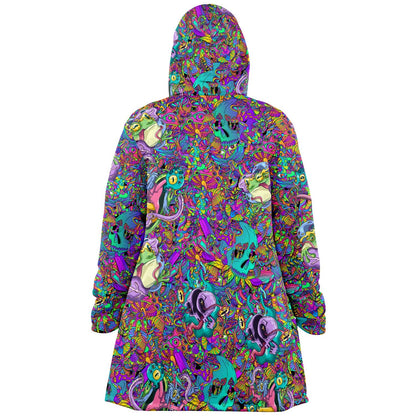 Rainbow Dense Collage Rave Cloak