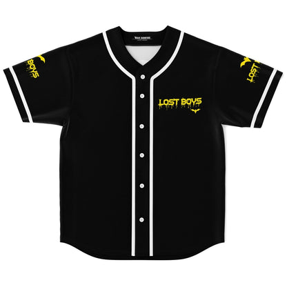 Black Dripping Graffiti Rave Baseball Jersey