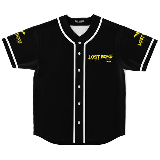 Black Dripping Graffiti Rave Baseball Jersey