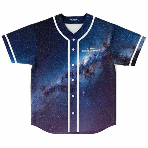 Deep Blue Cartoon Astronaut Rave Baseball Jersey