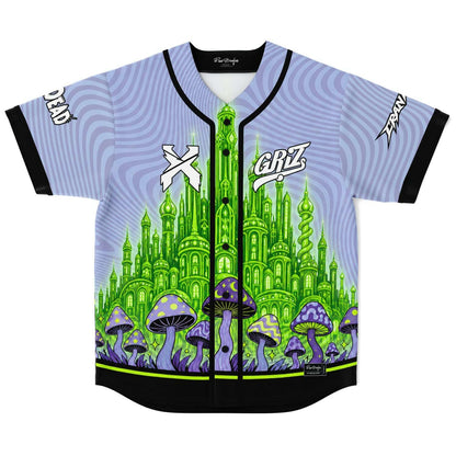 GRiZ Lavender Psychedelic Emerald Rave Baseball Jersey
