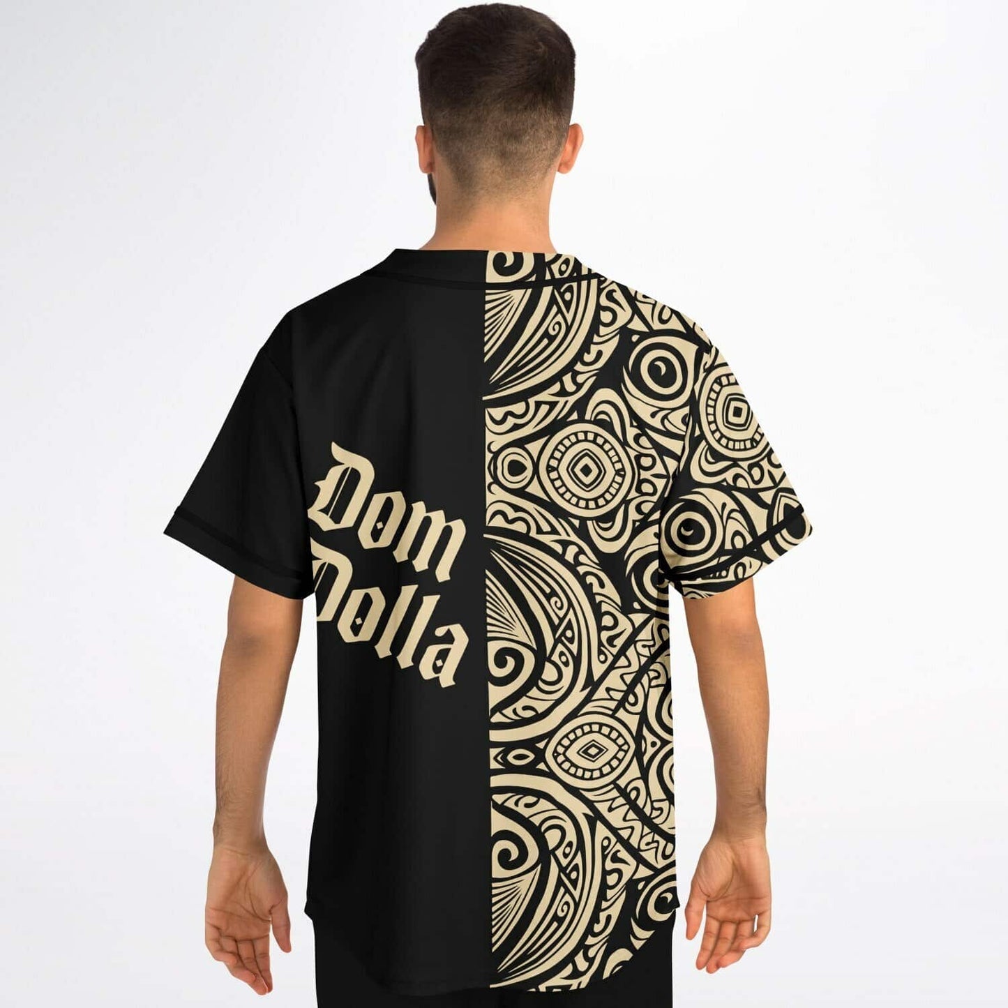 Dom Dolla Black Polynesian Rave Baseball Jersey