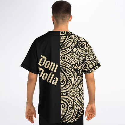 Dom Dolla Black Polynesian Rave Baseball Jersey