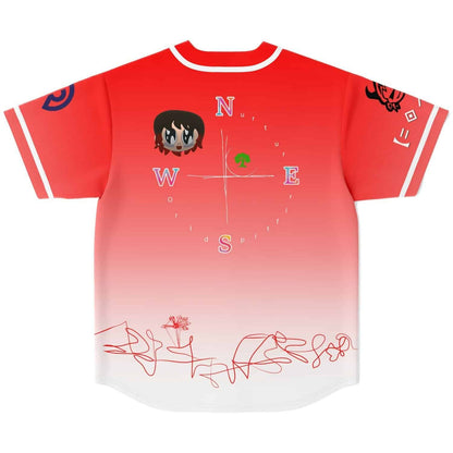Porter Robinson Coral Red Anime Girl Rave Baseball Jersey