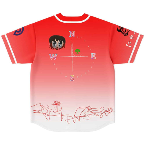 Porter Robinson Coral Red Anime Girl Rave Baseball Jersey