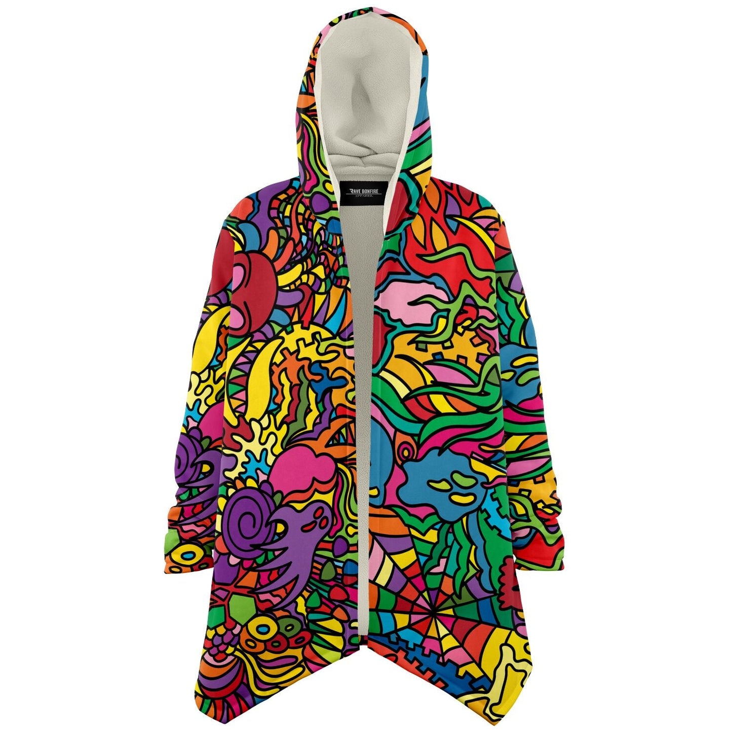Full Rainbow Dense Psychedelic Rave Cloak