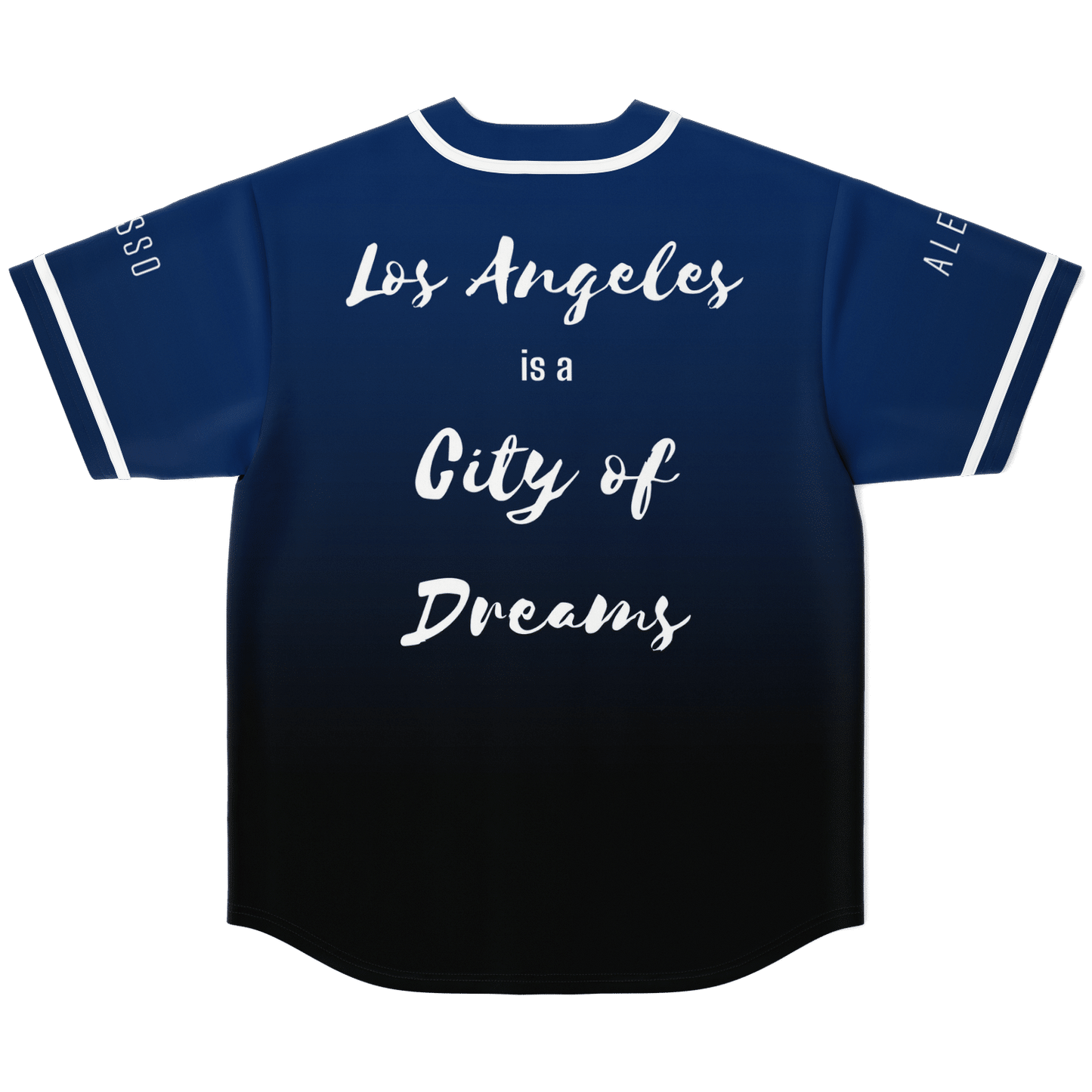 Alesso Navy Blue Minimal City Rave Baseball Jersey