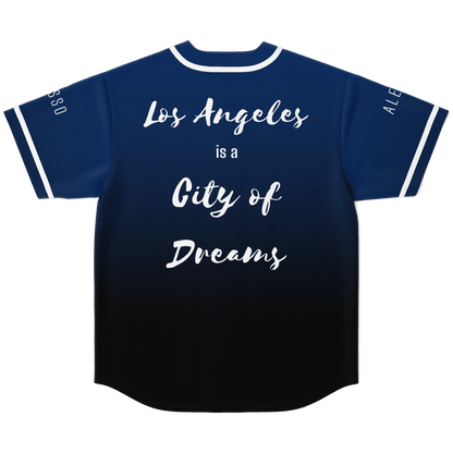 Alesso Navy Blue Minimal City Rave Baseball Jersey