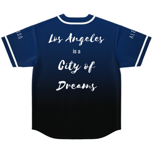 Alesso Navy Blue Minimal City Rave Baseball Jersey