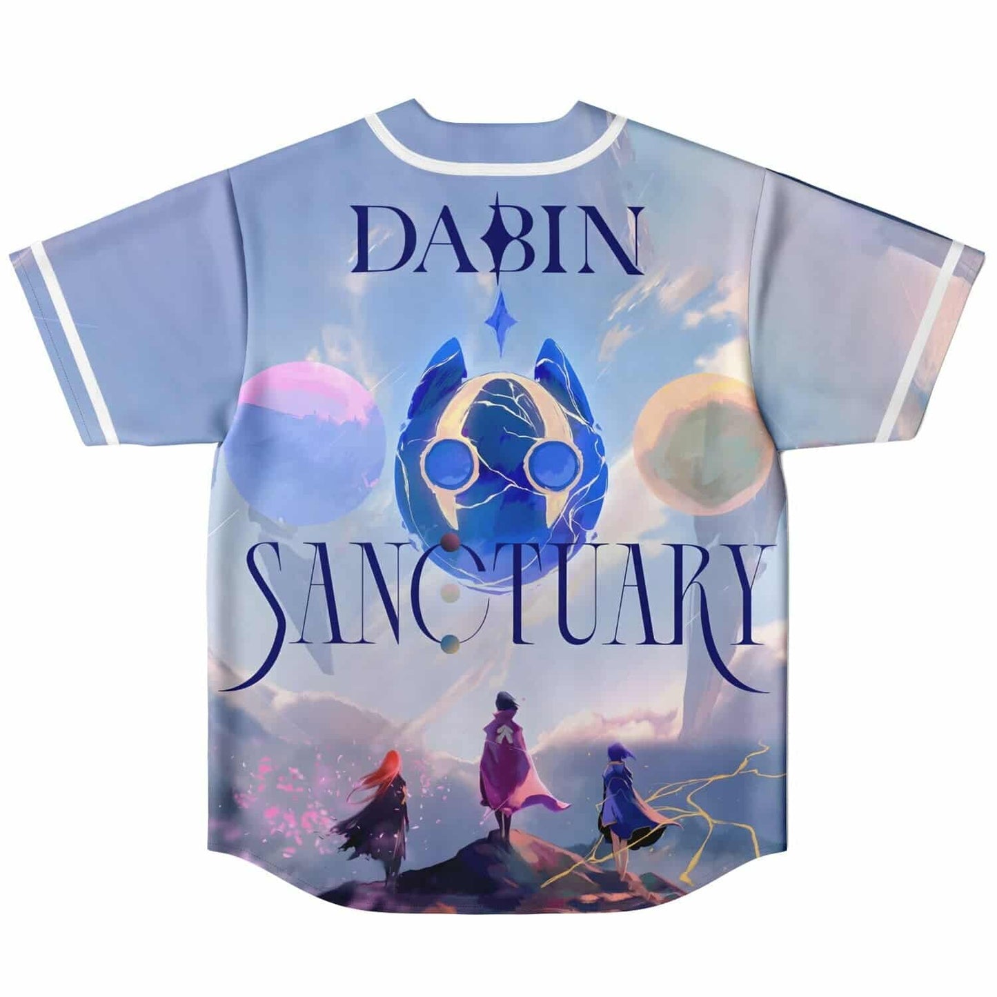 Dabin Sanctuary Anime Fantasy Reversible Baseball Jersey