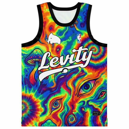 Wooli Rainbow Psychedelic Tie Rave Basketball Jersey