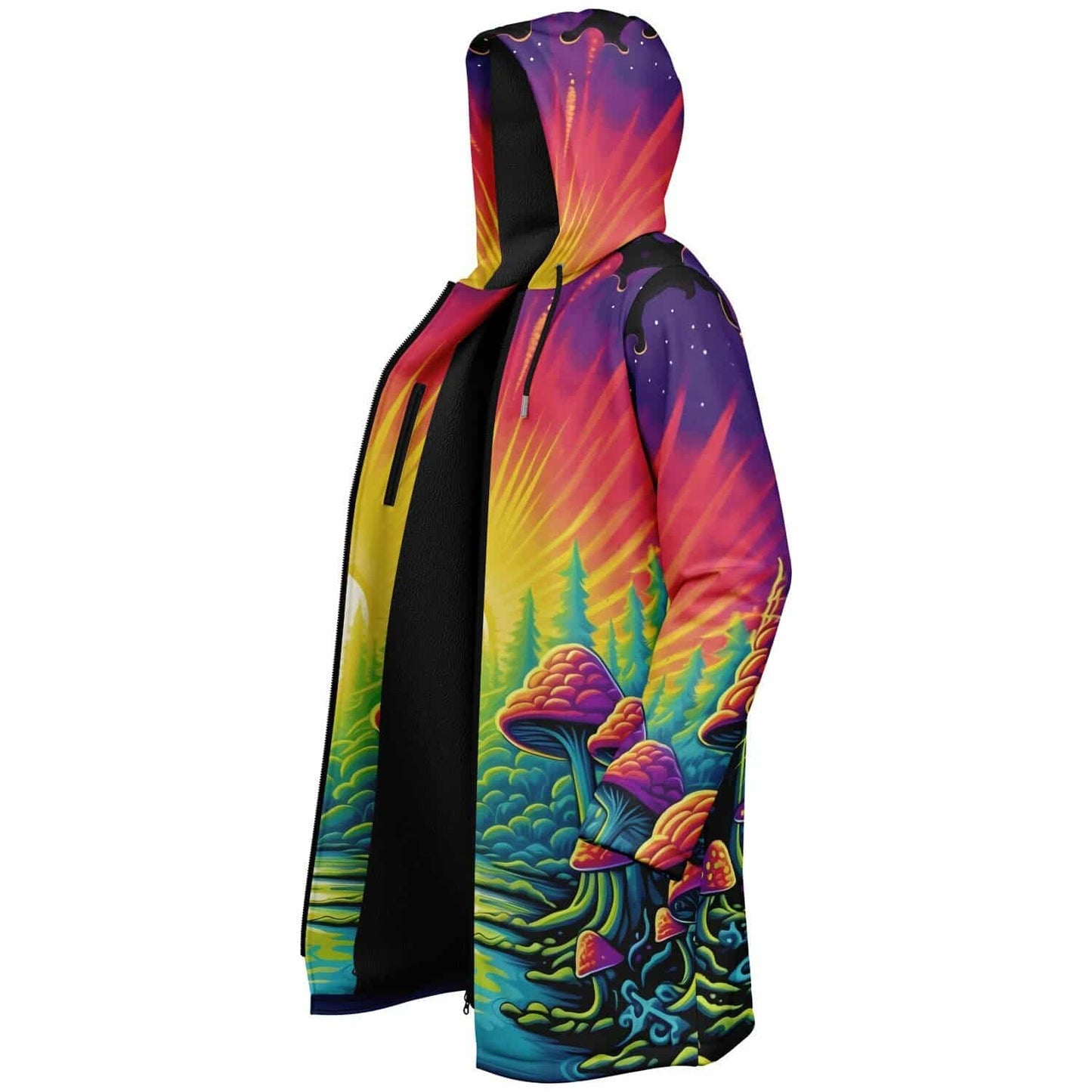 GRIZ Full Rainbow Green Meditating Rave Cloak