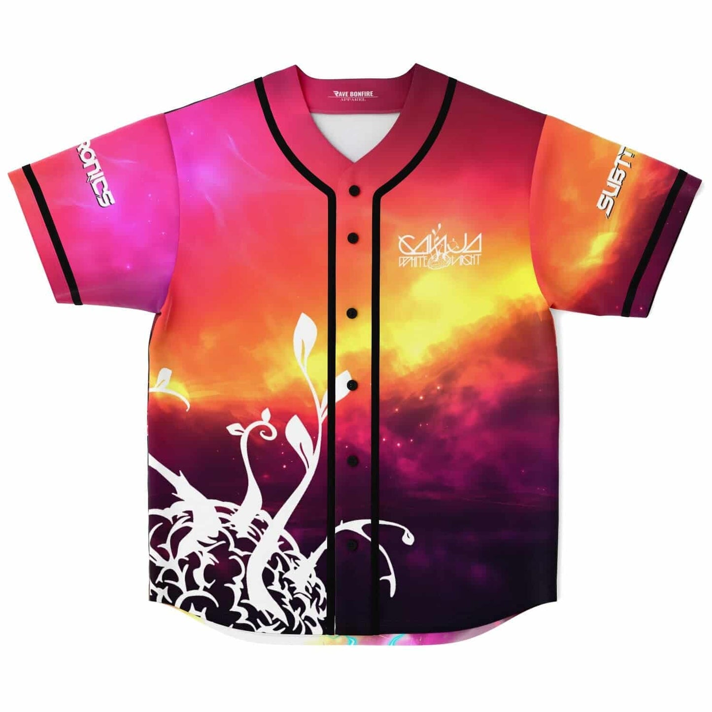Subtronics Vivid Psychedelic Surreal Scene Rave Baseball Jersey